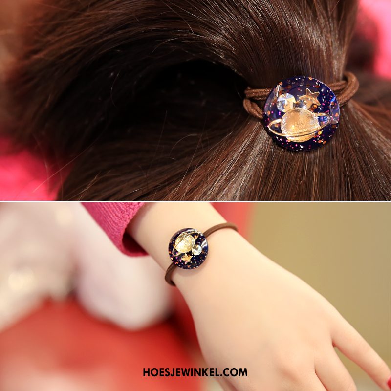 Hoofdtooi Bloemen Dames Haaraccessoires Haarring Sterrenhemel, Hoofdtooi Bloemen Groot Elastische Band