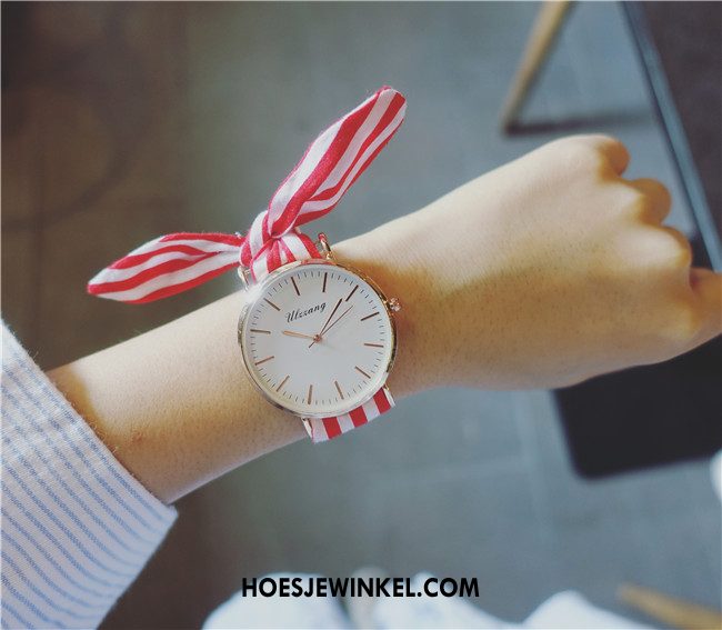 Horloges Dames Doek Horloge Student, Horloges Streep Vrouwen