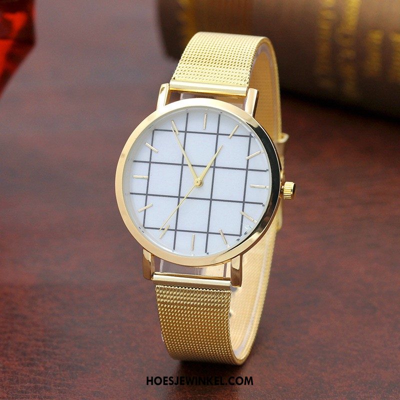 Horloges Dames Mannen Trend Lovers, Horloges Vrouwen Mesh