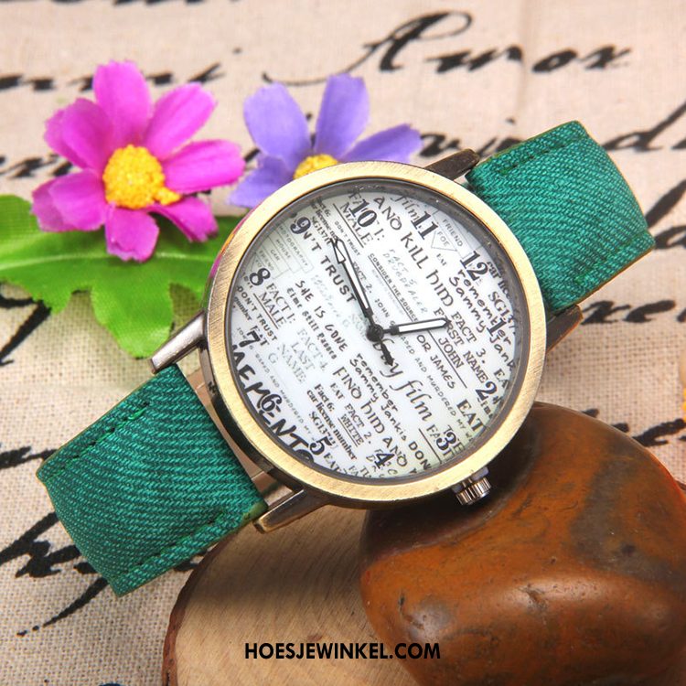 Horloges Dames Quartz Horloge Vintage Vrouwen, Horloges Brits Student