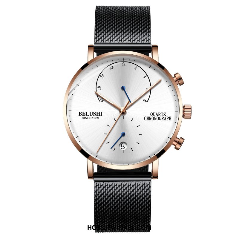 Horloges Heren 2018 Mesh Horloge, Horloges Nieuw Sport Weiß Gold