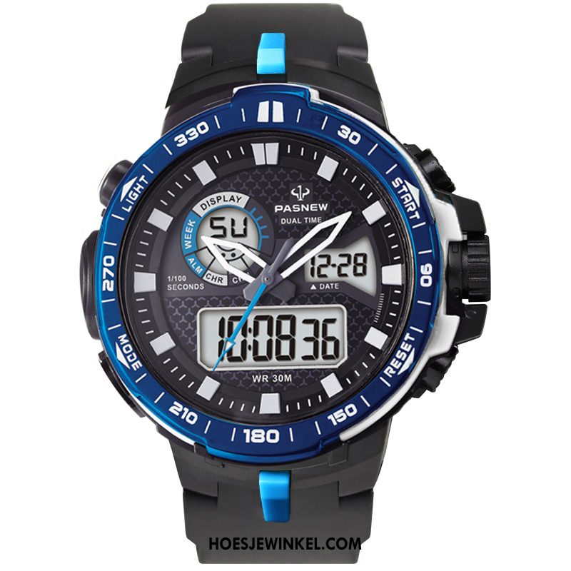 Horloges Heren Outdoor Student Sport, Horloges Mannen Horloge Rot Blau Schwarz