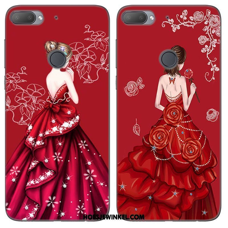 Htc Desire 12+ Hoesje All Inclusive Vers Mobiele Telefoon, Htc Desire 12+ Hoesje Hoes Rood