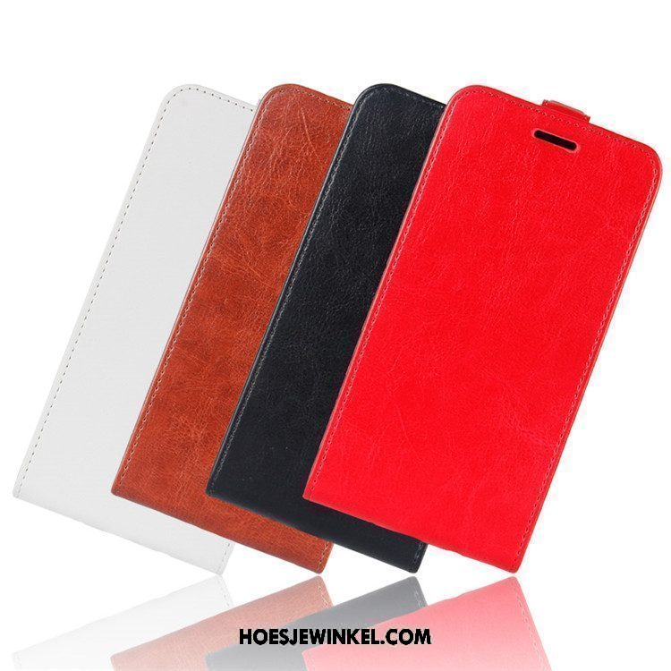 Htc Desire 12 Hoesje Rood Hoes Mobiele Telefoon, Htc Desire 12 Hoesje Folio Leren Etui