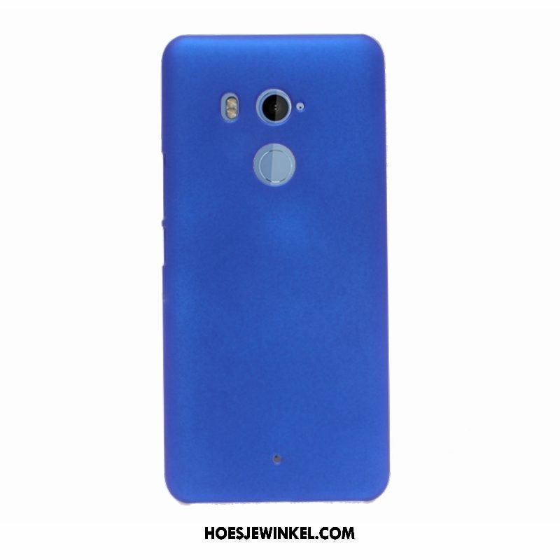 Htc U11+ Hoesje Mobiele Telefoon Blauw Schrobben, Htc U11+ Hoesje Hard Eenvoudige
