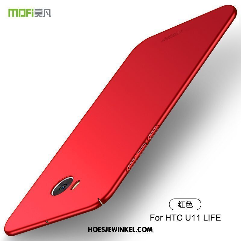 Htc U11 Life Hoesje Rood Mobiele Telefoon Dun, Htc U11 Life Hoesje Hoes Eenvoudige