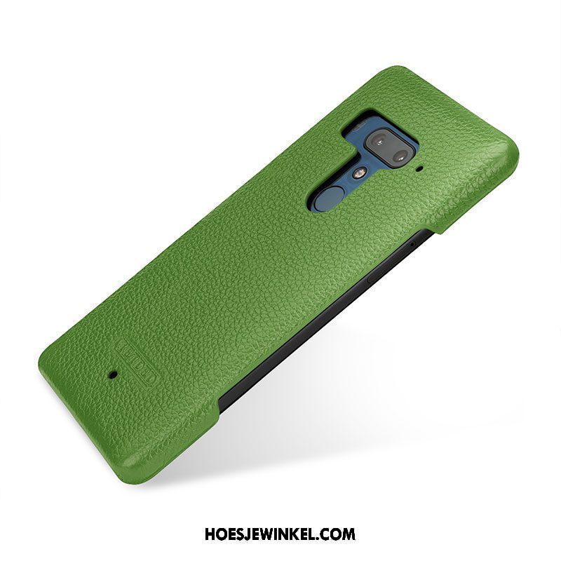 Htc U12+ Hoesje Bescherming Groen Eenvoudige, Htc U12+ Hoesje Mobiele Telefoon Anti-fall