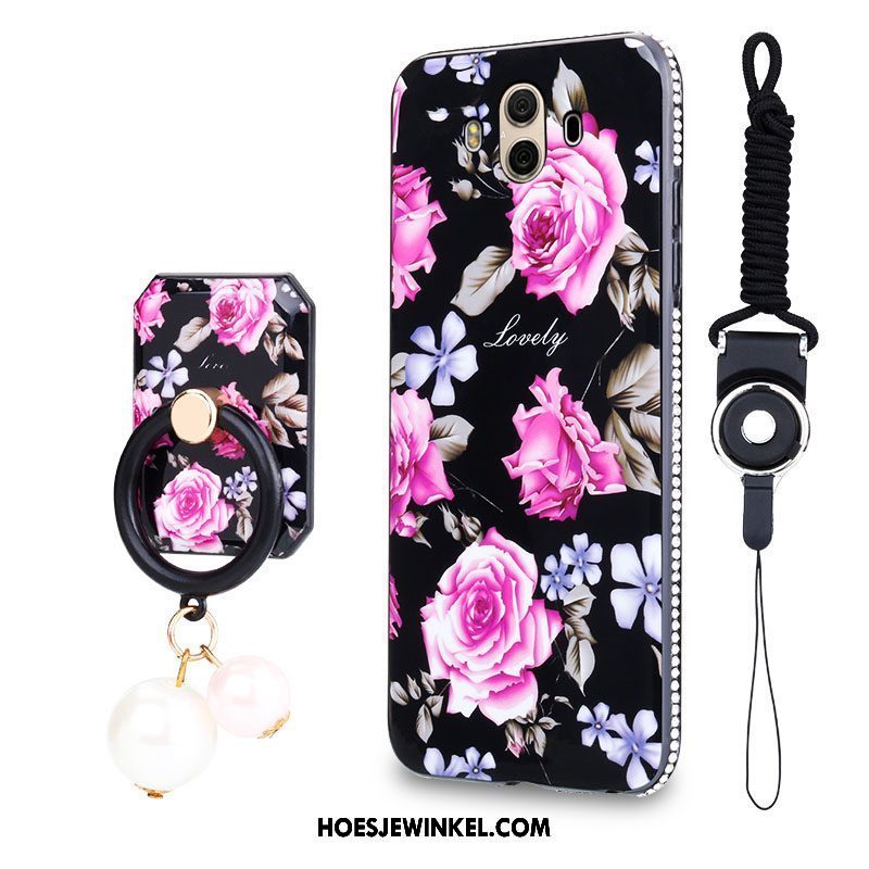 Huawei Mate 10 Hoesje Mobiele Telefoon Zwart Scheppend, Huawei Mate 10 Hoesje Bescherming Hanger