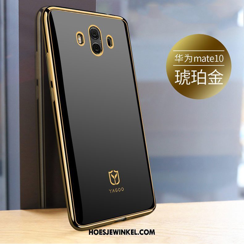 Huawei Mate 10 Hoesje Nieuw All Inclusive Anti-fall, Huawei Mate 10 Hoesje Goud Scheppend