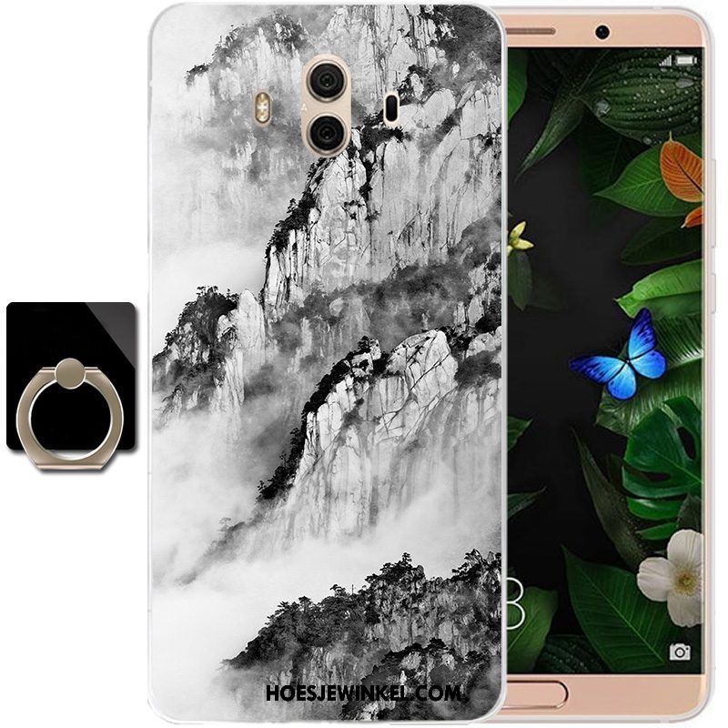 Huawei Mate 10 Hoesje Wind Anti-fall Siliconen, Huawei Mate 10 Hoesje Bescherming Grijs