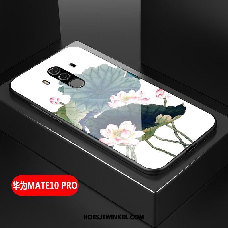 Huawei Mate 10 Pro Hoesje Glas Scheppend Kunst, Huawei Mate 10 Pro Hoesje Groen Anti-fall