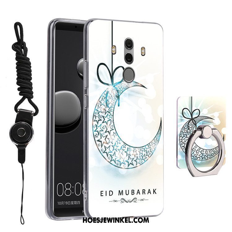 Huawei Mate 10 Pro Hoesje Zacht Reliëf Ring, Huawei Mate 10 Pro Hoesje Blauw Mobiele Telefoon