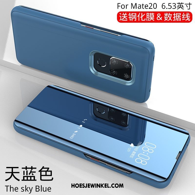 Huawei Mate 20 Hoesje Bedrijf Trend Scheppend, Huawei Mate 20 Hoesje Folio Bescherming