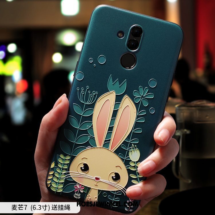 Huawei Mate 20 Lite Hoesje Blauw Anti-fall Trend, Huawei Mate 20 Lite Hoesje Bescherming Schrobben