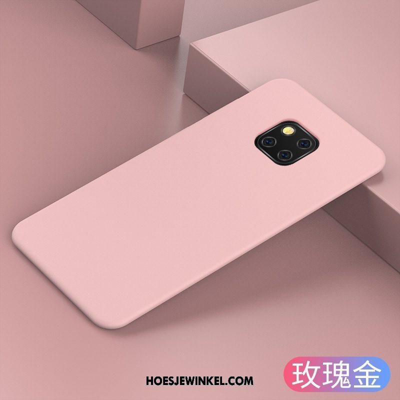 Huawei Mate 20 Pro Hoesje Dun Mobiele Telefoon Eenvoudige, Huawei Mate 20 Pro Hoesje Siliconen Roze