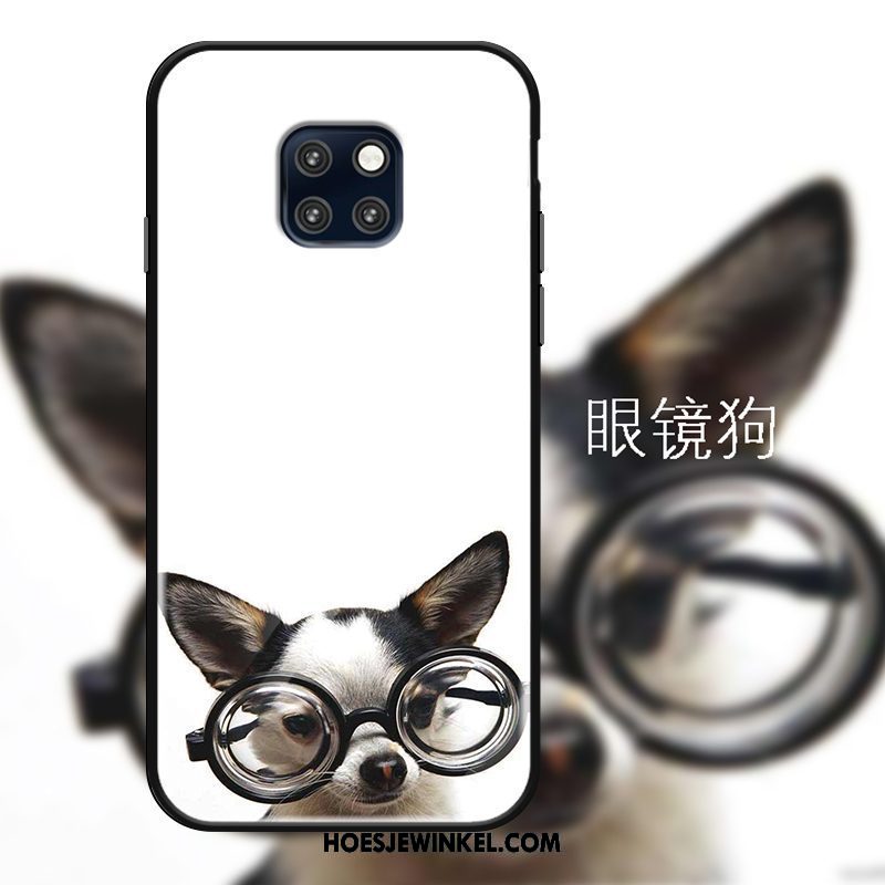 Huawei Mate 20 Pro Hoesje Mobiele Telefoon Hond All Inclusive, Huawei Mate 20 Pro Hoesje Glas Spotprent