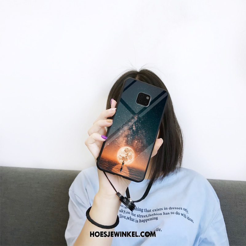 Huawei Mate 20 Rs Hoesje All Inclusive Donkerblauw Scheppend, Huawei Mate 20 Rs Hoesje Anti-fall Trend