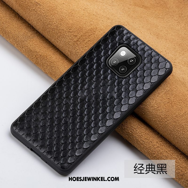 Huawei Mate 20 Rs Hoesje Leren Etui Bescherming Anti-fall, Huawei Mate 20 Rs Hoesje Mode Trendy Merk