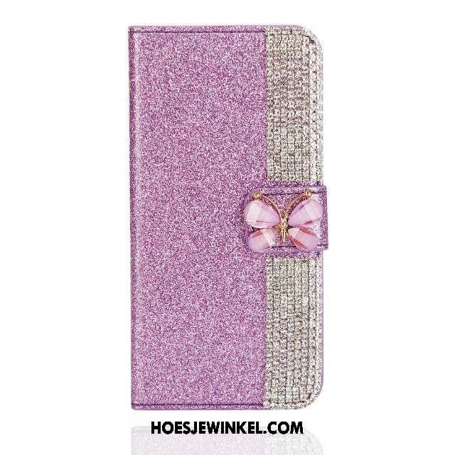 Huawei Mate 20 Rs Hoesje Roze Purper Vlinderdas, Huawei Mate 20 Rs Hoesje Liefde Folio