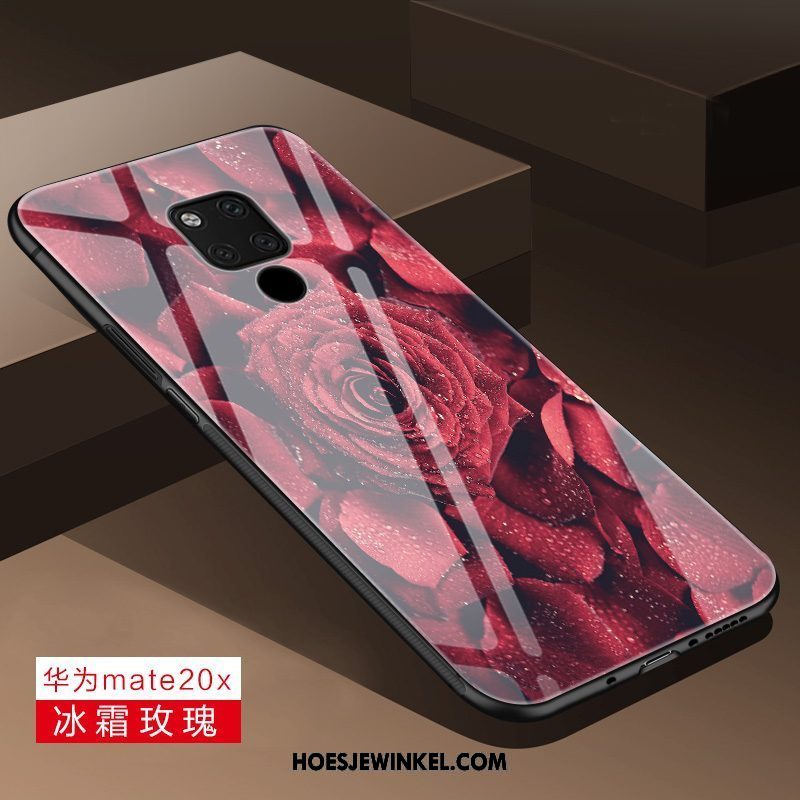 Huawei Mate 20 X Hoesje Scheppend Glas Hoes, Huawei Mate 20 X Hoesje Hard Trend