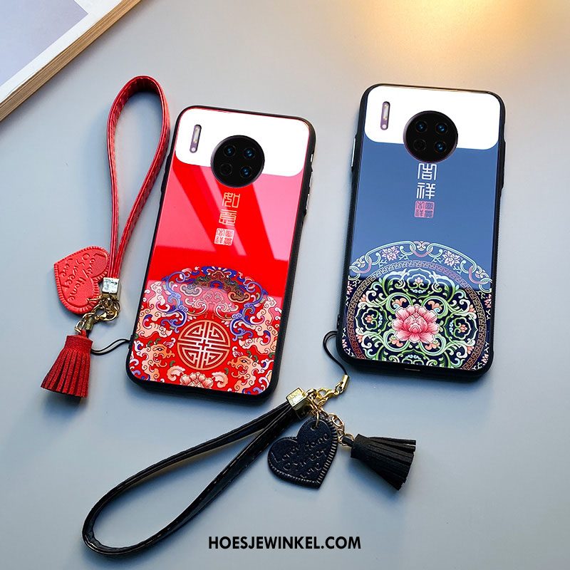 Huawei Mate 30 Hoesje Bescherming Hoes Siliconen, Huawei Mate 30 Hoesje All Inclusive Rood