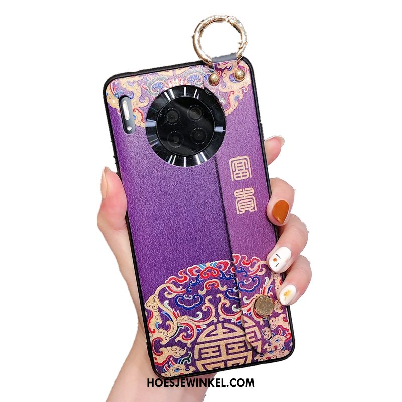 Huawei Mate 30 Hoesje Bescherming Purper Mobiele Telefoon, Huawei Mate 30 Hoesje Persoonlijk Trendy Merk