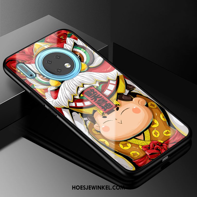 Huawei Mate 30 Hoesje Chinese Stijl Hoes Mode, Huawei Mate 30 Hoesje Zacht Anti-fall