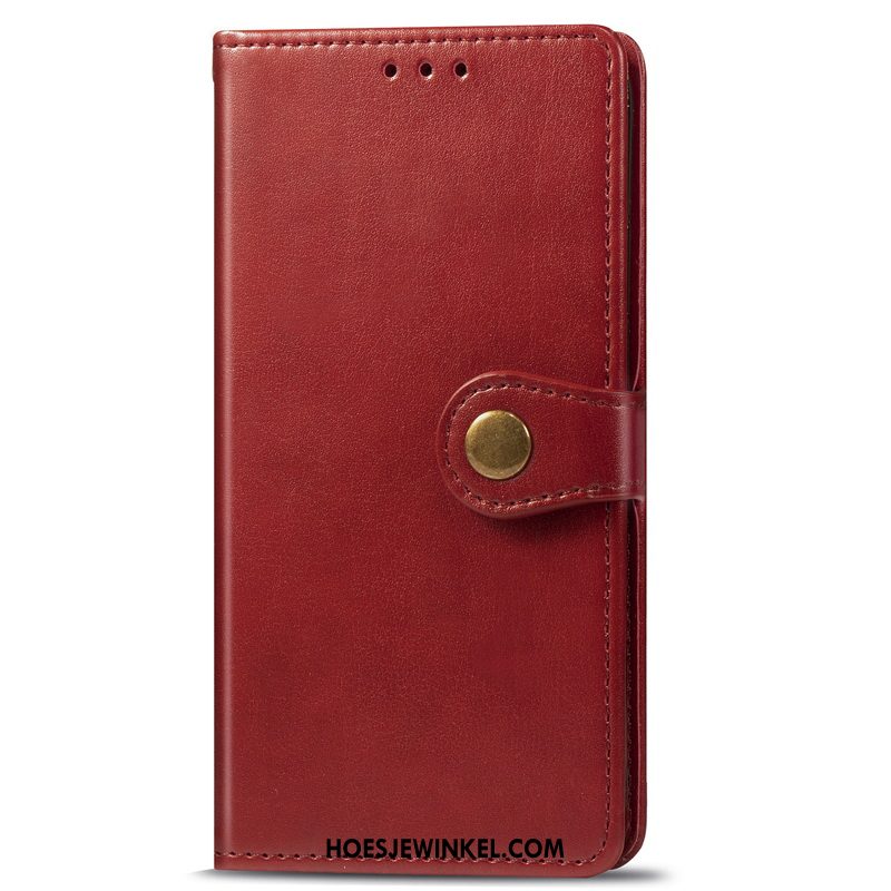 Huawei Mate 30 Hoesje Folio Rood Kunstleer, Huawei Mate 30 Hoesje Hoes Bedrijf