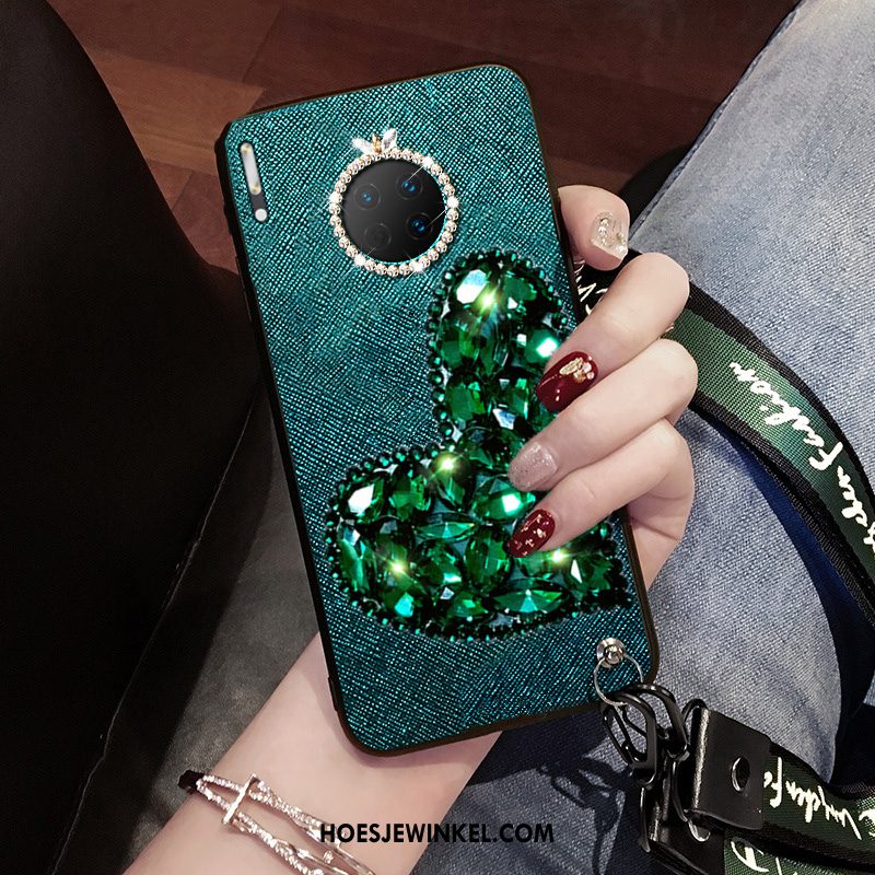 Huawei Mate 30 Hoesje Net Red Liefde Hoes, Huawei Mate 30 Hoesje Groen Trendy Merk