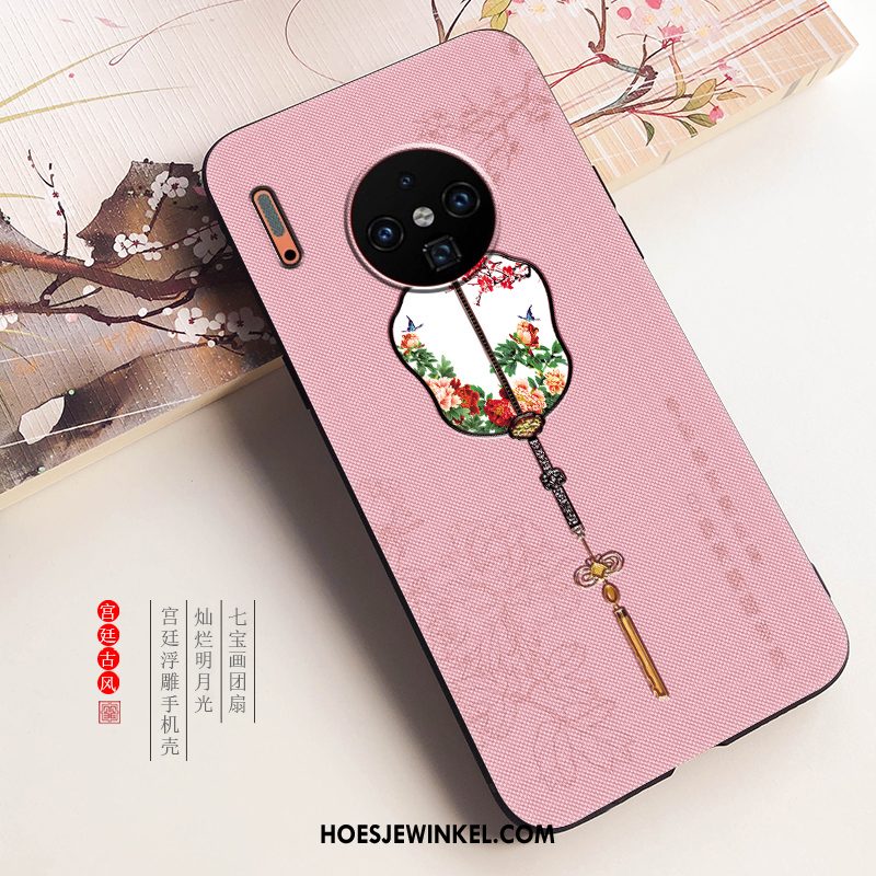 Huawei Mate 30 Hoesje Vintage Net Red Paleis, Huawei Mate 30 Hoesje Wind Mobiele Telefoon