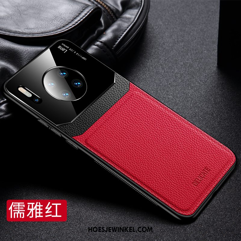 Huawei Mate 30 Pro Hoesje Anti-fall Siliconen Schrobben, Huawei Mate 30 Pro Hoesje All Inclusive Rood