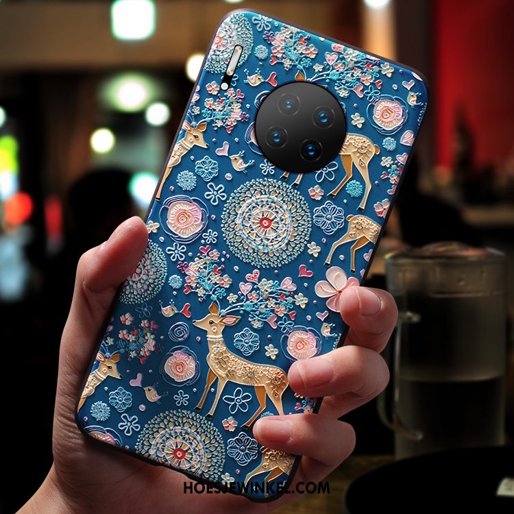 Huawei Mate 30 Pro Hoesje Hanger Nieuw Siliconen, Huawei Mate 30 Pro Hoesje Scheppend Bescherming