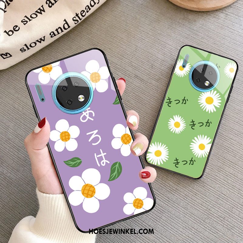 Huawei Mate 30 Pro Hoesje Mini Bescherming Kunst, Huawei Mate 30 Pro Hoesje All Inclusive Purper