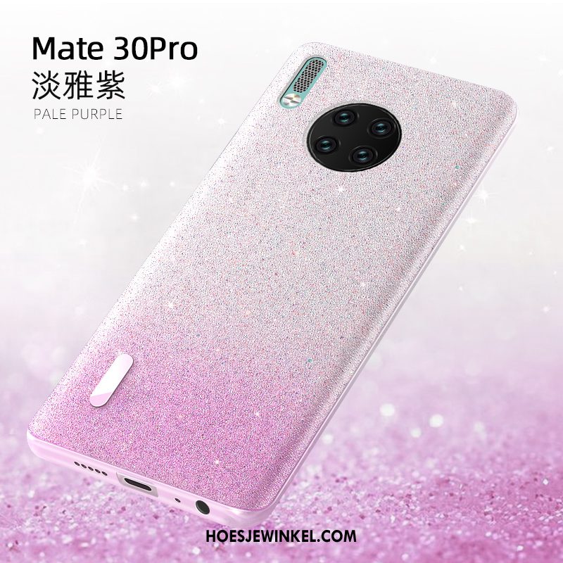 Huawei Mate 30 Pro Hoesje Roze Persoonlijk Net Red, Huawei Mate 30 Pro Hoesje Purper Ster