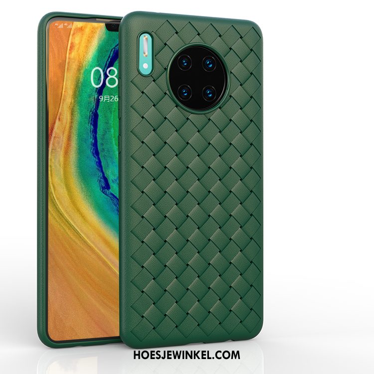 Huawei Mate 30 Pro Hoesje Weven Mobiele Telefoon Eenvoudige, Huawei Mate 30 Pro Hoesje Trendy Merk Anti-fall