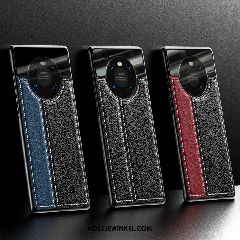 Huawei Mate 40 Hoesje Nieuw Anti-fall Leer, Huawei Mate 40 Hoesje All Inclusive Patroon