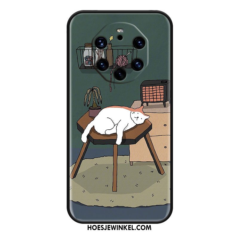 Huawei Mate 40 Rs Hoesje Mooie Kat Mobiele Telefoon, Huawei Mate 40 Rs Hoesje Wind Spotprent
