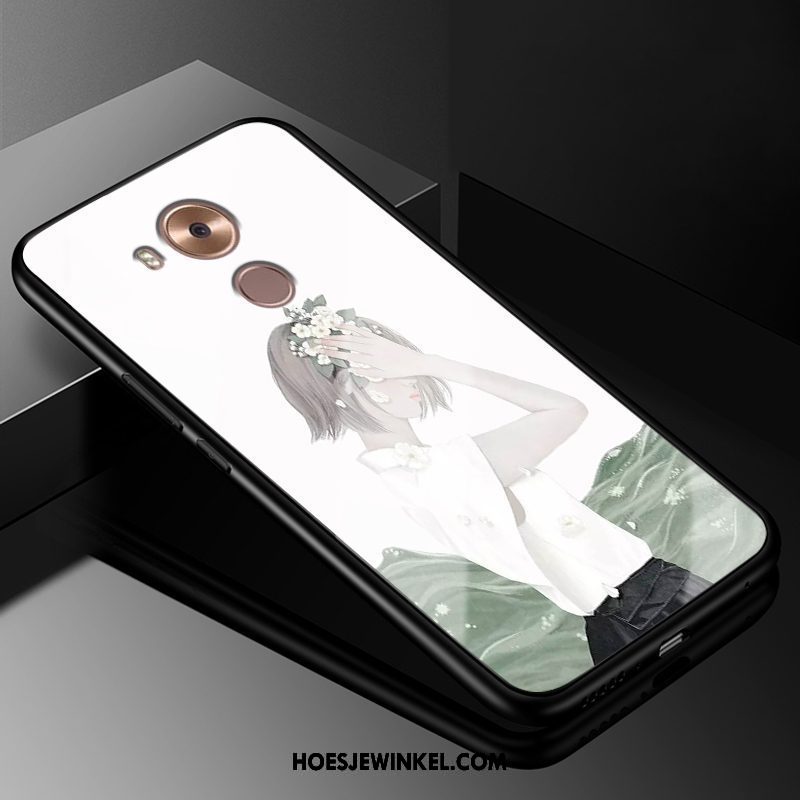 Huawei Mate 8 Hoesje Vintage Wit Mobiele Telefoon, Huawei Mate 8 Hoesje Glas Hoes