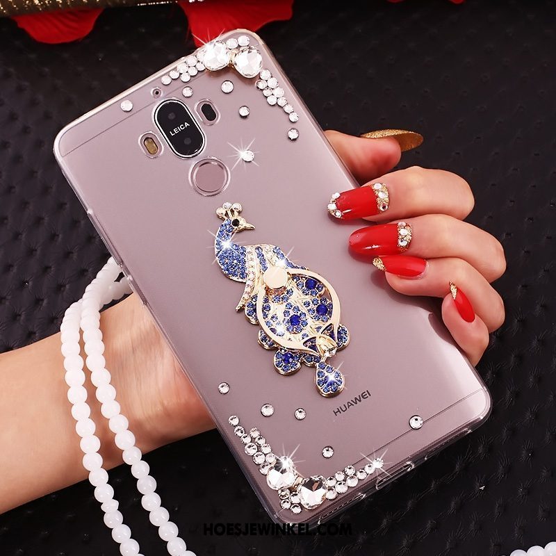 Huawei Mate 9 Hoesje Zacht Met Strass Ring, Huawei Mate 9 Hoesje Anti-fall Hanger