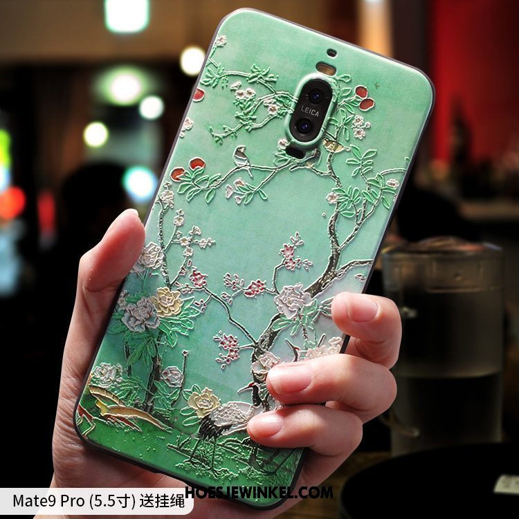 Huawei Mate 9 Pro Hoesje Scheppend Anti-fall Chinese Stijl, Huawei Mate 9 Pro Hoesje Zacht Persoonlijk