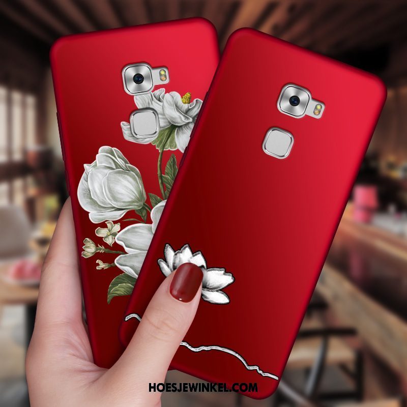 Huawei Mate S Hoesje Rood Bescherming Hanger, Huawei Mate S Hoesje Siliconen Trend