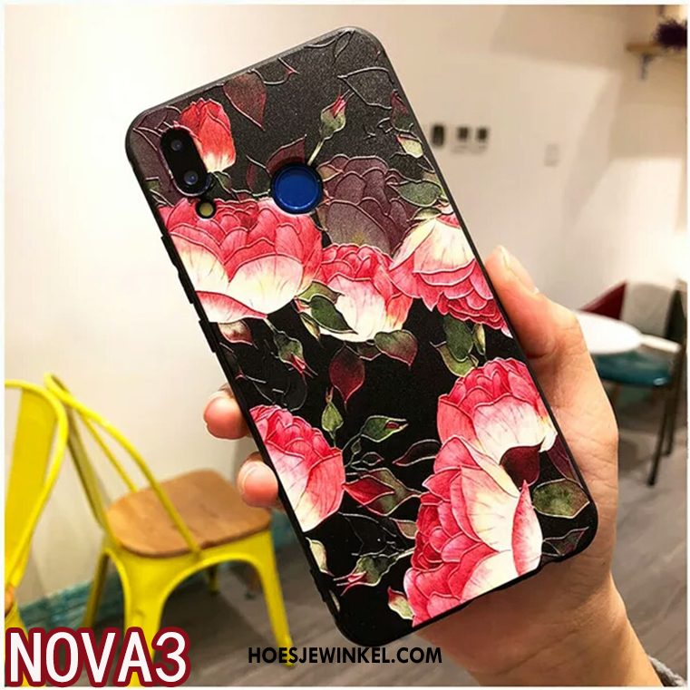 Huawei Nova 3 Hoesje Hanger Mobiele Telefoon All Inclusive, Huawei Nova 3 Hoesje Mini Rood