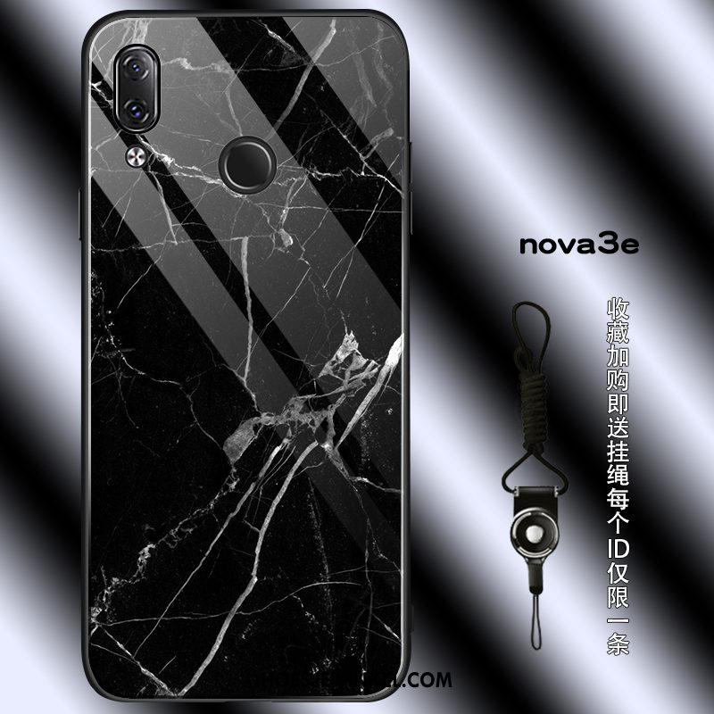 Huawei Nova 3e Hoesje Anti-fall Trendy Merk Jeugd, Huawei Nova 3e Hoesje Hoes Glas