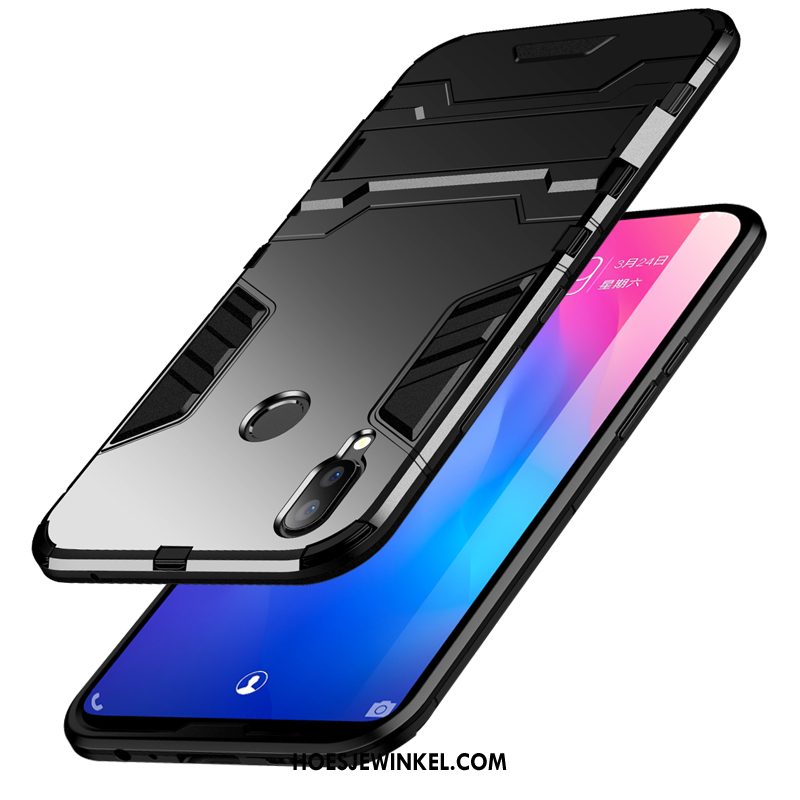 Huawei Nova 3e Hoesje Zwart Bescherming Scheppend, Huawei Nova 3e Hoesje Hard Hoes