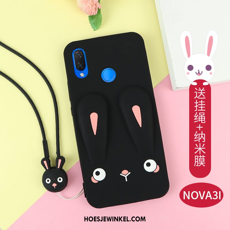 Huawei Nova 3i Hoesje All Inclusive Hoes Zwart, Huawei Nova 3i Hoesje Anti-fall Mobiele Telefoon