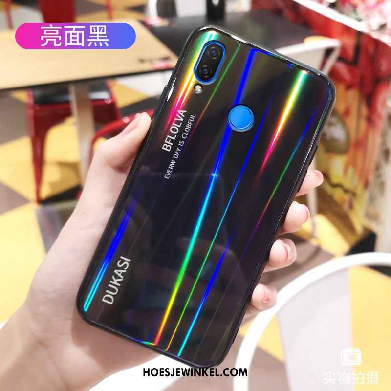 Huawei Nova 3i Hoesje Persoonlijk Glas Scheppend, Huawei Nova 3i Hoesje Trendy Merk Gekleurde