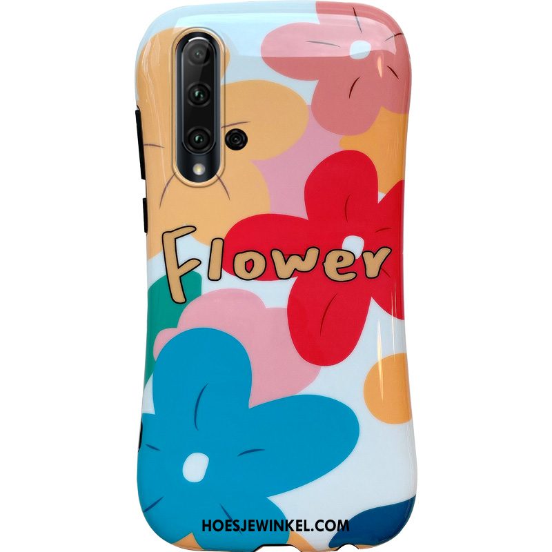 Huawei Nova 5t Hoesje All Inclusive Kleur Siliconen, Huawei Nova 5t Hoesje Hoes Bloemen