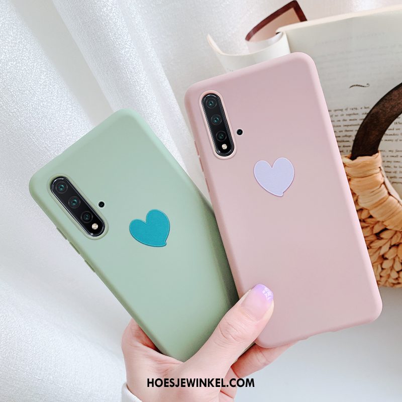 Huawei Nova 5t Hoesje Mooie Groen Liefde, Huawei Nova 5t Hoesje Mobiele Telefoon Zacht