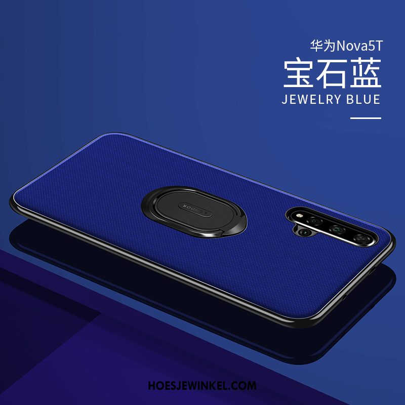 Huawei Nova 5t Hoesje Scheppend Mobiele Telefoon Leren Etui, Huawei Nova 5t Hoesje All Inclusive Dun