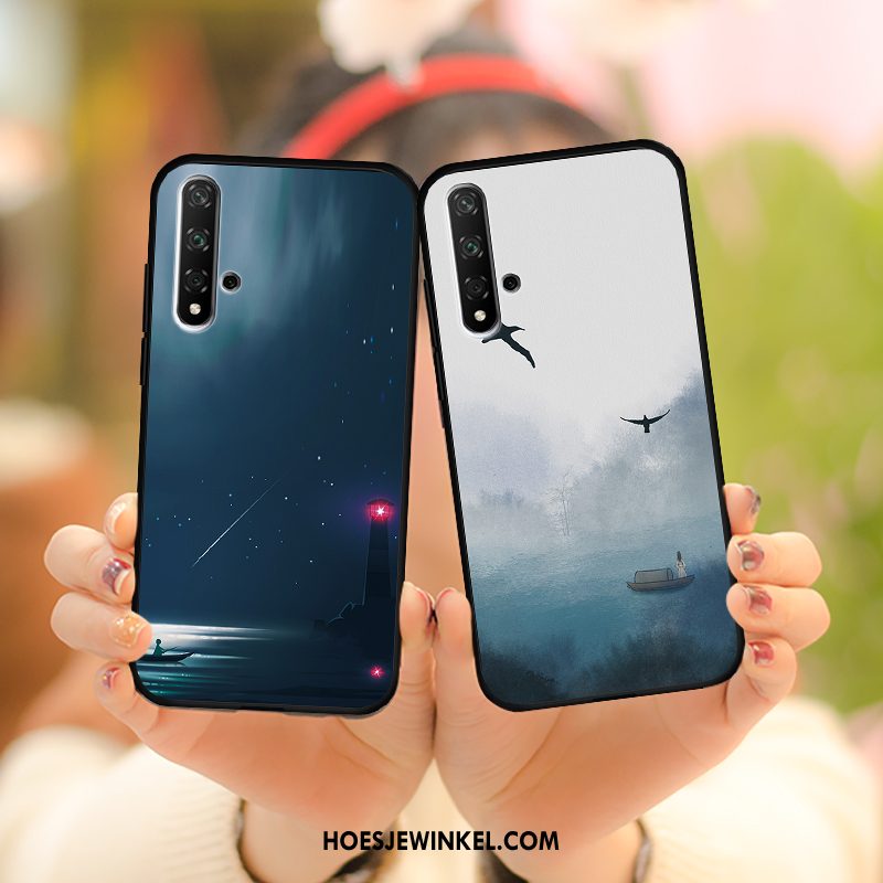 Huawei Nova 5t Hoesje Siliconen Bescherming Mobiele Telefoon, Huawei Nova 5t Hoesje Hoes Blauw